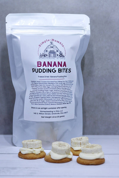 Freeze Dried Banana Pudding Bites Vanilla Pudding Freeze Dri