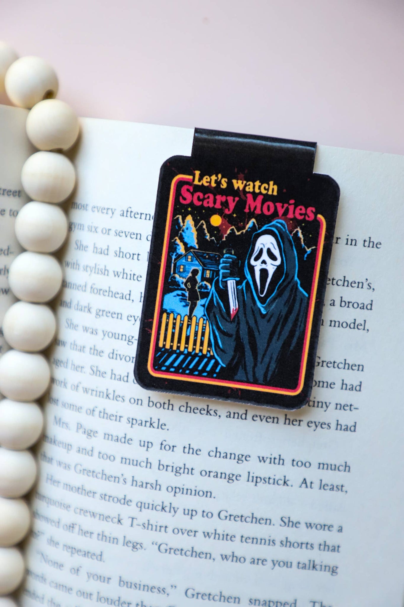 Ghost Face Scream Magnetic Bookmark